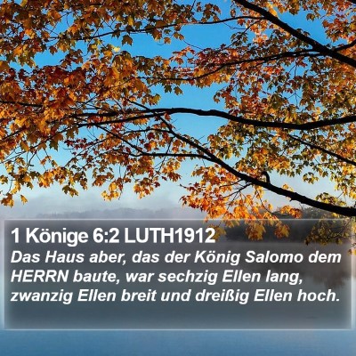 1 Könige 6:2 LUTH1912 Bible Verse Image