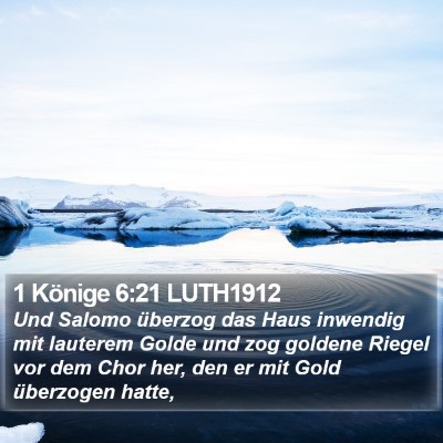 1 Könige 6:21 LUTH1912 Bible Verse Image