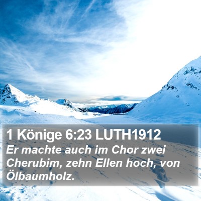 1 Könige 6:23 LUTH1912 Bible Verse Image