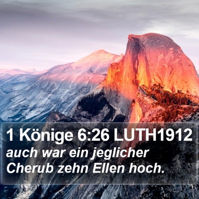 1 Könige 6:26 LUTH1912 Bible Verse Image