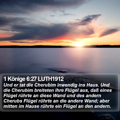 1 Könige 6:27 LUTH1912 Bible Verse Image