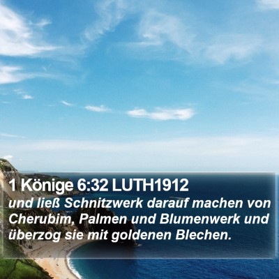 1 Könige 6:32 LUTH1912 Bible Verse Image