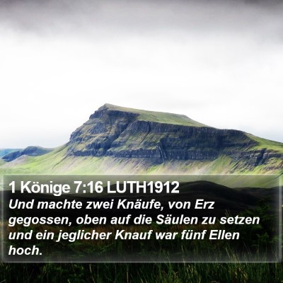 1 Könige 7:16 LUTH1912 Bible Verse Image