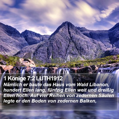 1 Könige 7:2 LUTH1912 Bible Verse Image