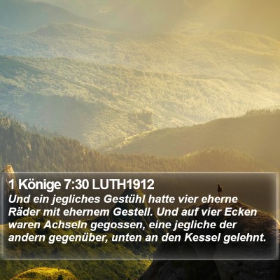 1 Könige 7:30 LUTH1912 Bible Verse Image
