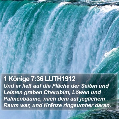 1 Könige 7:36 LUTH1912 Bible Verse Image