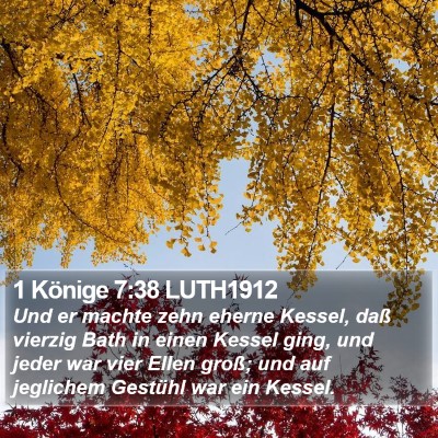 1 Könige 7:38 LUTH1912 Bible Verse Image