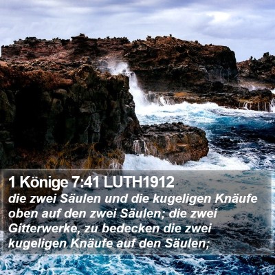 1 Könige 7:41 LUTH1912 Bible Verse Image