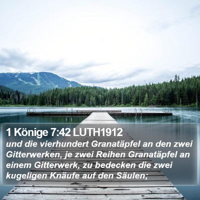 1 Könige 7:42 LUTH1912 Bible Verse Image