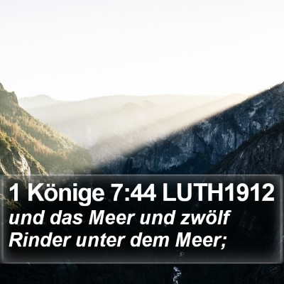 1 Könige 7:44 LUTH1912 Bible Verse Image