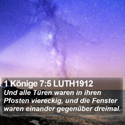 1 Könige 7:5 LUTH1912 Bible Verse Image