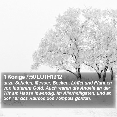 1 Könige 7:50 LUTH1912 Bible Verse Image