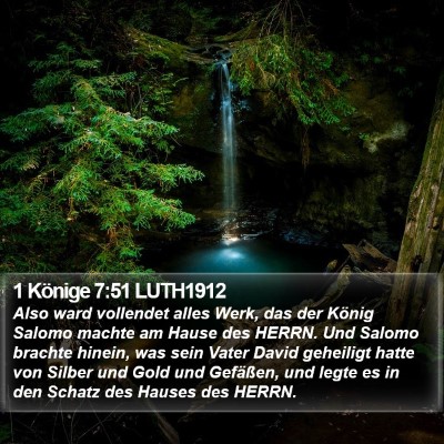 1 Könige 7:51 LUTH1912 Bible Verse Image