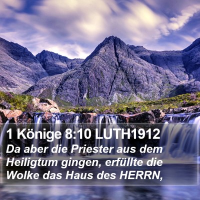 1 Könige 8:10 LUTH1912 Bible Verse Image