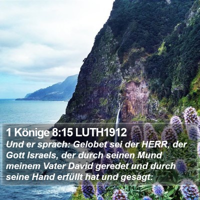 1 Könige 8:15 LUTH1912 Bible Verse Image