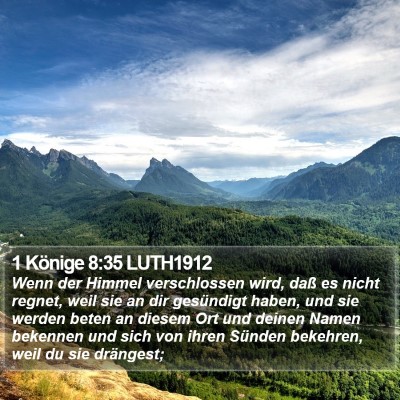 1 Könige 8:35 LUTH1912 Bible Verse Image