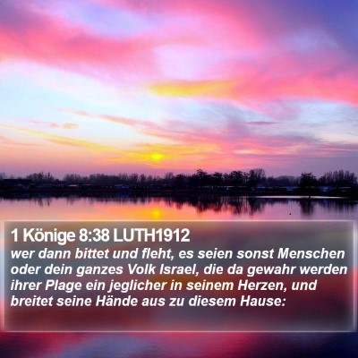 1 Könige 8:38 LUTH1912 Bible Verse Image