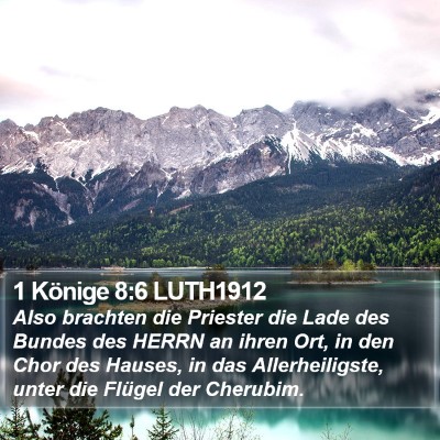 1 Könige 8:6 LUTH1912 Bible Verse Image