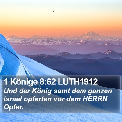 1 Könige 8:62 LUTH1912 Bible Verse Image