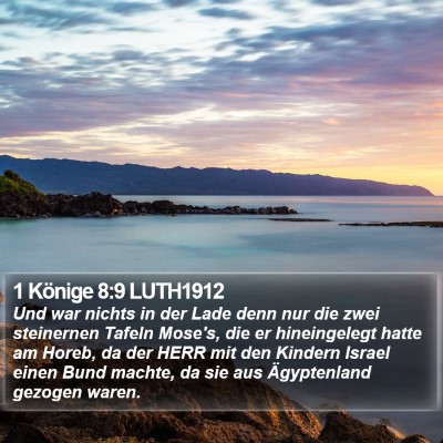 1 Könige 8:9 LUTH1912 Bible Verse Image
