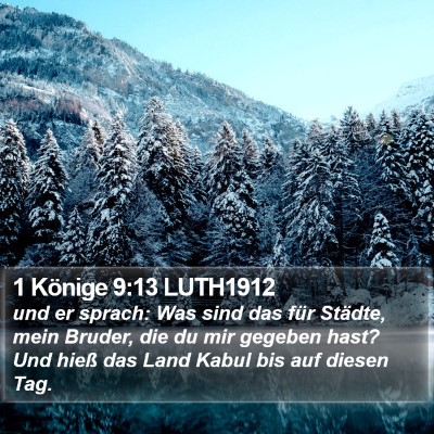 1 Könige 9:13 LUTH1912 Bible Verse Image