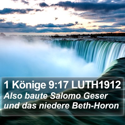 1 Könige 9:17 LUTH1912 Bible Verse Image