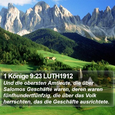 1 Könige 9:23 LUTH1912 Bible Verse Image