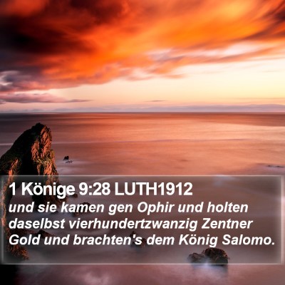 1 Könige 9:28 LUTH1912 Bible Verse Image