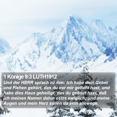 1 Könige 9:3 LUTH1912 Bible Verse Image