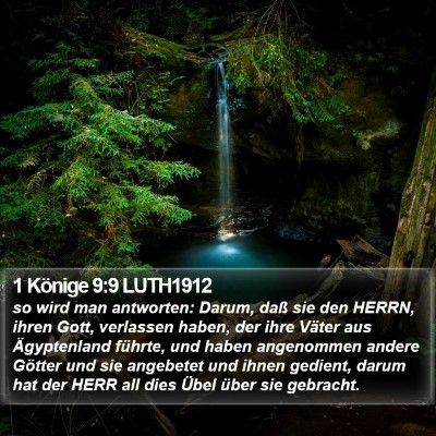 1 Könige 9:9 LUTH1912 Bible Verse Image