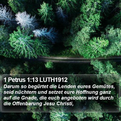 1 Petrus 1:13 LUTH1912 Bible Verse Image