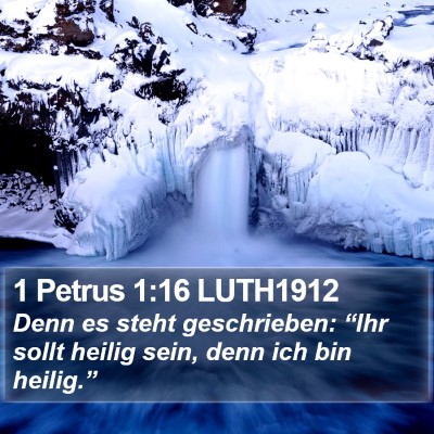 1 Petrus 1:16 LUTH1912 Bible Verse Image
