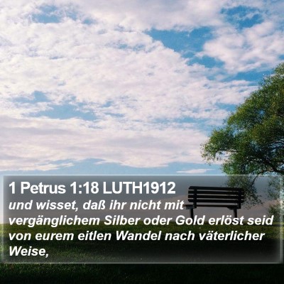 1 Petrus 1:18 LUTH1912 Bible Verse Image