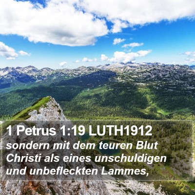 1 Petrus 1:19 LUTH1912 Bible Verse Image