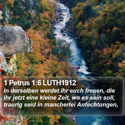 1 Petrus 1:6 LUTH1912 Bible Verse Image