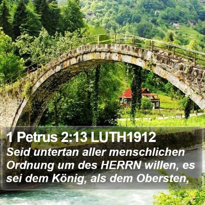 1 Petrus 2:13 LUTH1912 Bible Verse Image