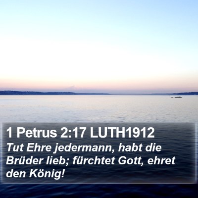 1 Petrus 2:17 LUTH1912 Bible Verse Image