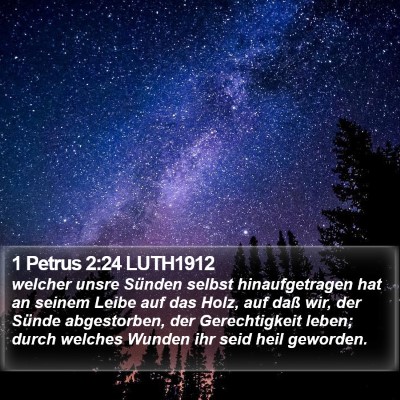 1 Petrus 2:24 LUTH1912 Bible Verse Image