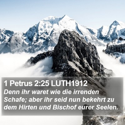 1 Petrus 2:25 LUTH1912 Bible Verse Image