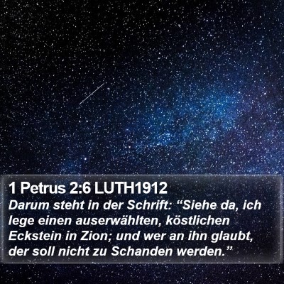 1 Petrus 2:6 LUTH1912 Bible Verse Image