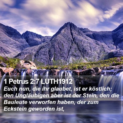 1 Petrus 2:7 LUTH1912 Bible Verse Image