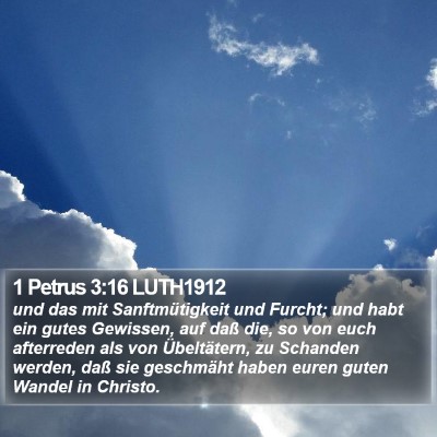1 Petrus 3:16 LUTH1912 Bible Verse Image