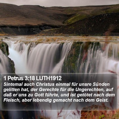1 Petrus 3:18 LUTH1912 Bible Verse Image