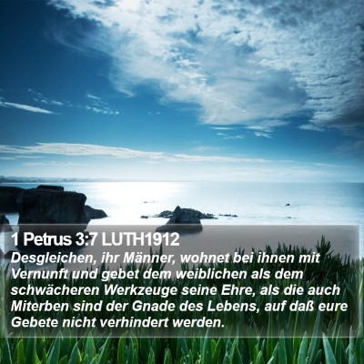1 Petrus 3:7 LUTH1912 Bible Verse Image