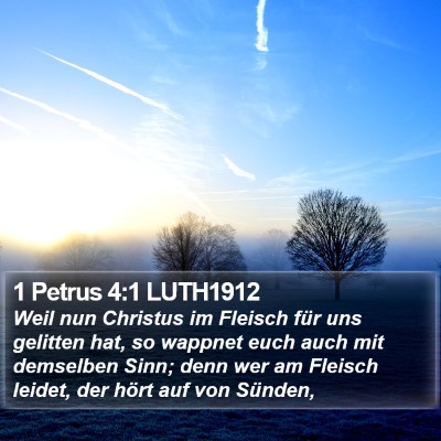 1 Petrus 4:1 LUTH1912 Bible Verse Image