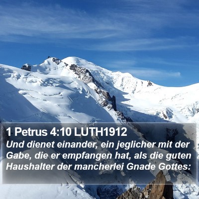 1 Petrus 4:10 LUTH1912 Bible Verse Image