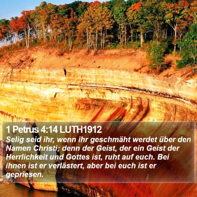 1 Petrus 4:14 LUTH1912 Bible Verse Image