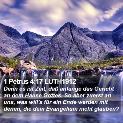 1 Petrus 4:17 LUTH1912 Bible Verse Image