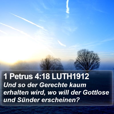 1 Petrus 4:18 LUTH1912 Bible Verse Image