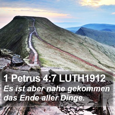 1 Petrus 4:7 LUTH1912 Bible Verse Image